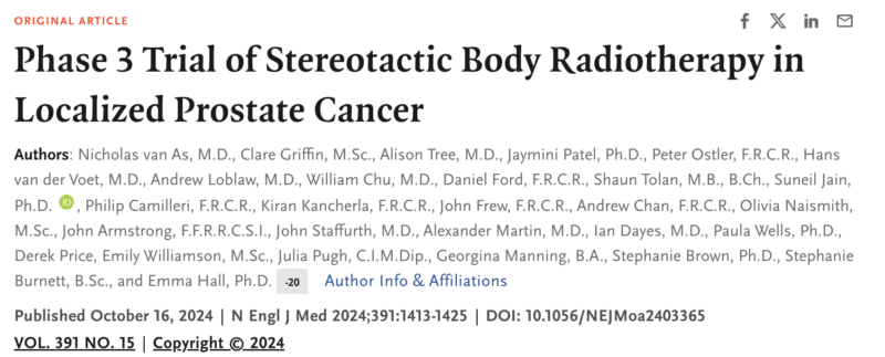 Gustavo Viani: PACE-B supports SBRT as a noninferior option for prostate cancer